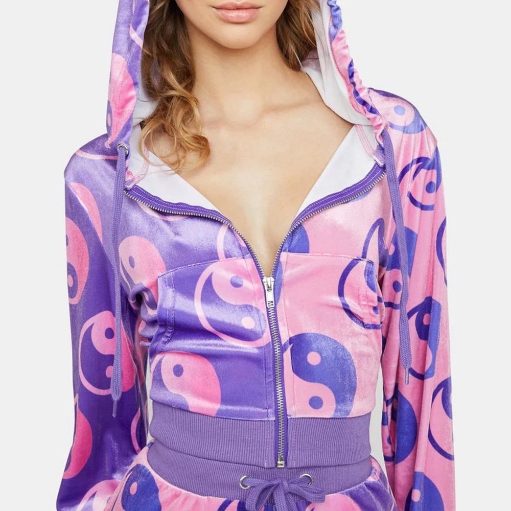 Purple and Pink Yin Yang Sweatsuit Set